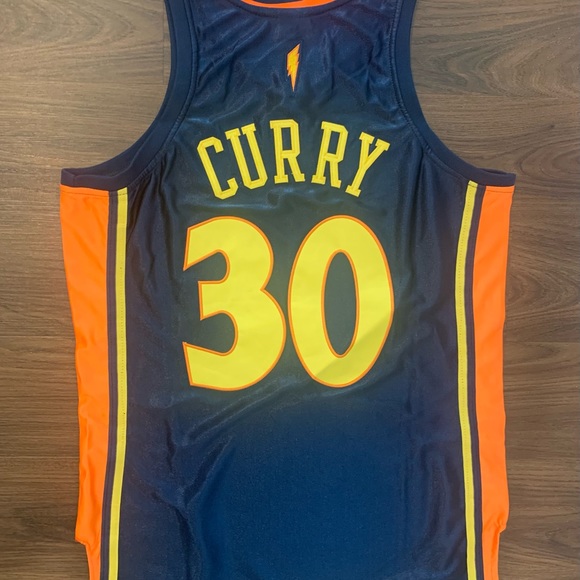 Golden State Warriors Stephen Curry Rookie Dazzle Jersey - Picture 6 of 11